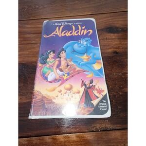 Aladdin Walt Disney Black Diamond The Classics‎ VHS Movie
